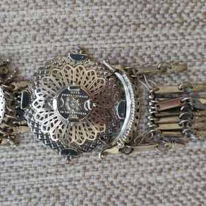 NWOT BIJOUX TERNER Tribal Silver Necklace